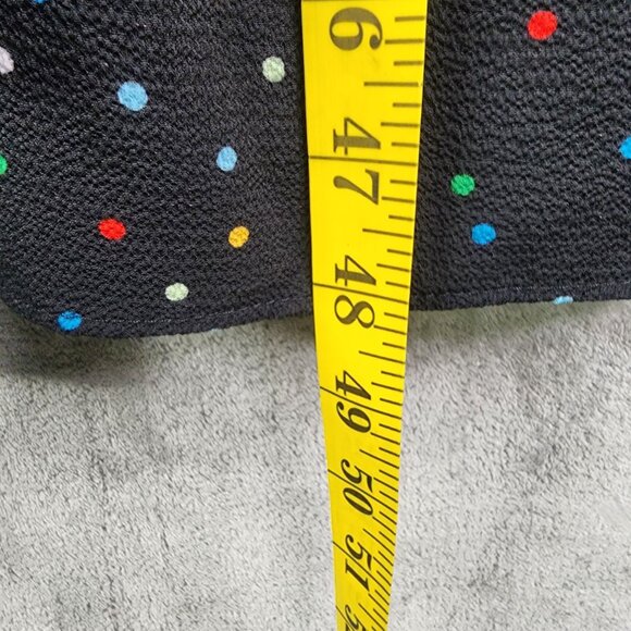 Women's Black City Chic Maxi Dress Emma Carnival Polka Dot Puff Sleeves M / 18 - Picture 10 of 11